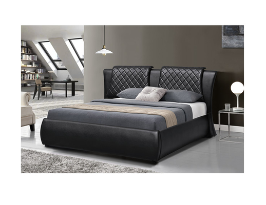 تخت دو نفره چرم مصنوعی Bendwood با گواهینامه CE ذخیره سازی