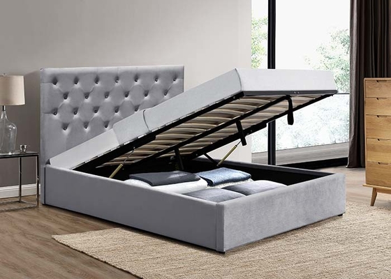 مکانیزم Ottoman Gas Storage Bed Fabric Fabric Storage Bed ODM