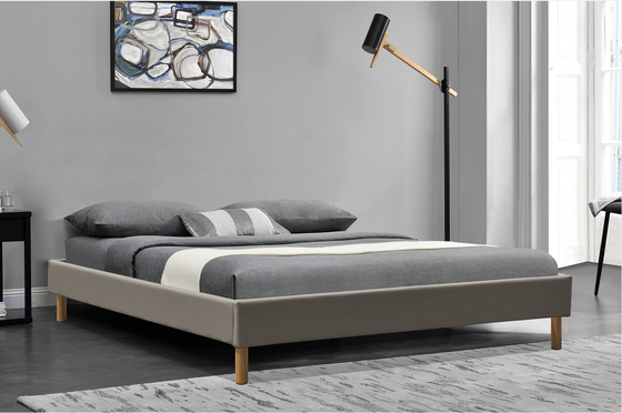 تخت خواب تخت پادشاهی مدرن با وبهلسترد کینگ چرم PU 140x190 سانتی متر