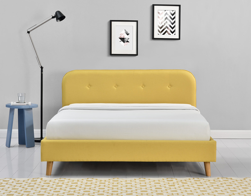 ODM Tufted Upholstered Queen Platform تخت خواب مدرن ساده 140x200 سانتی متر